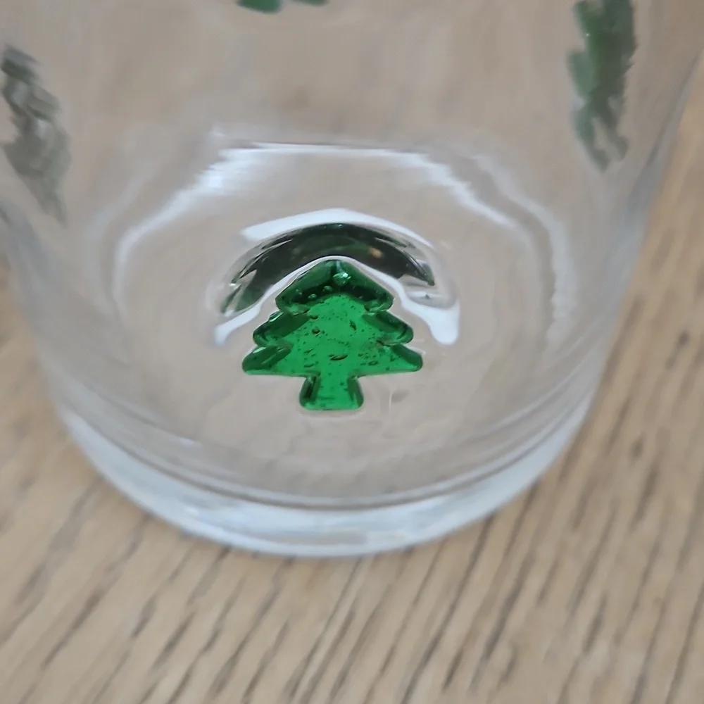 NWT Crate & Barrel Tree 15-Oz. Double Old Fashion Glass